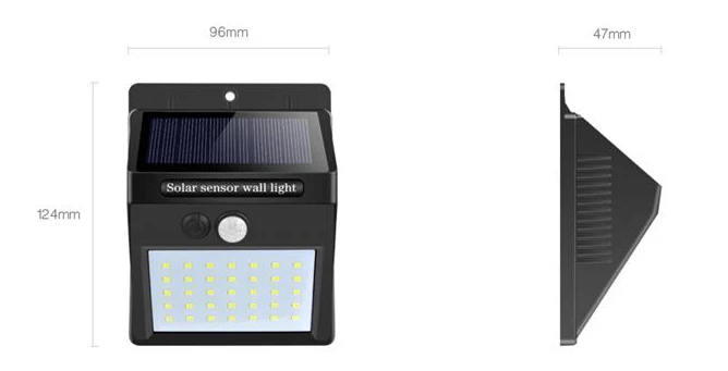Solar wall lamp outdoor garden