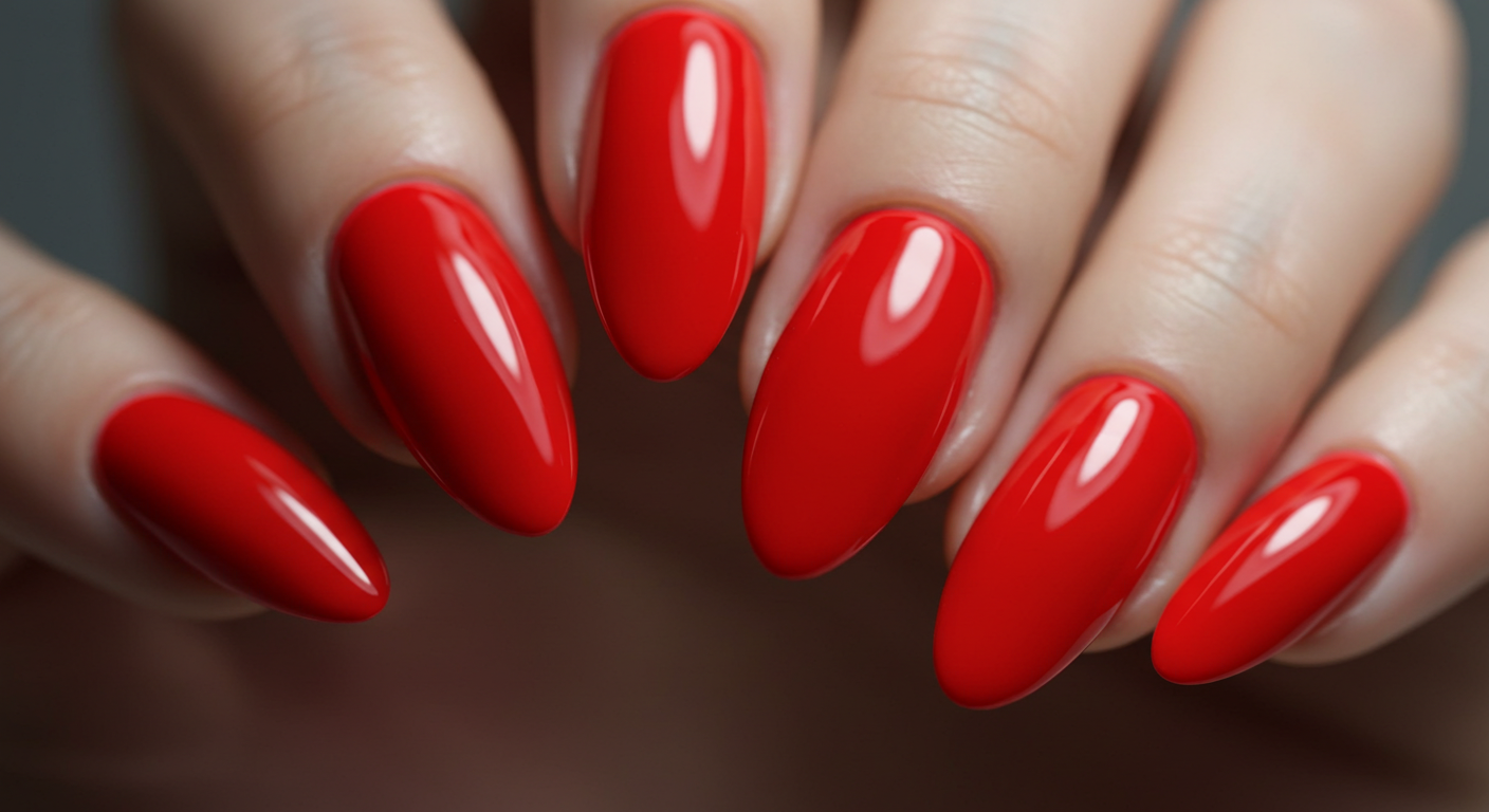 Be My Valentine Red Nail