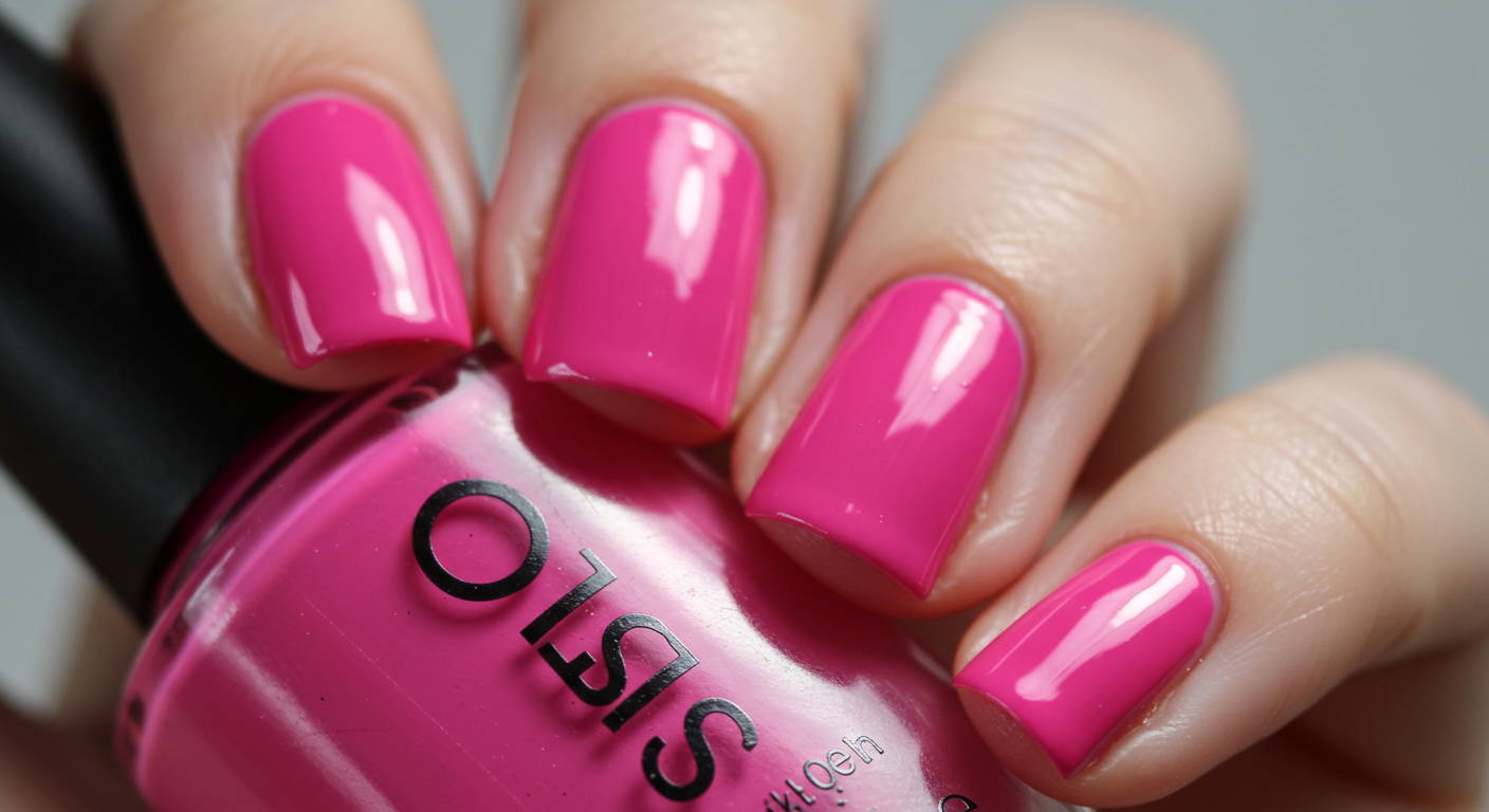 Pucker Up Pink Valentine Nail