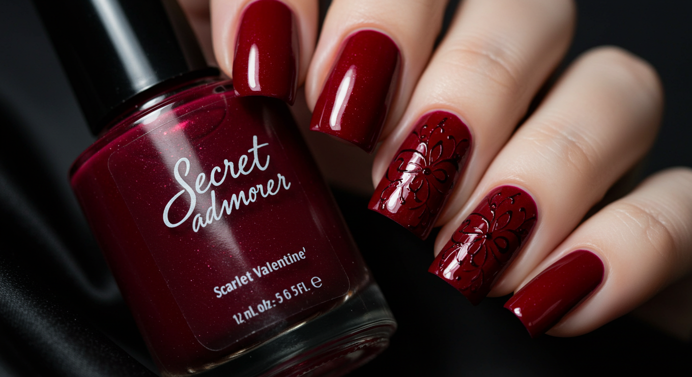Secret Admirer Scarlet Valentine Nail