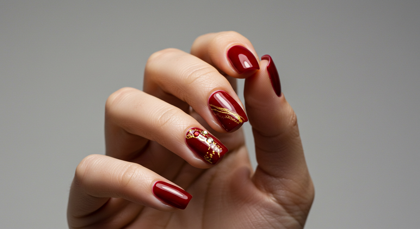 The Color of Love Valentine Nail