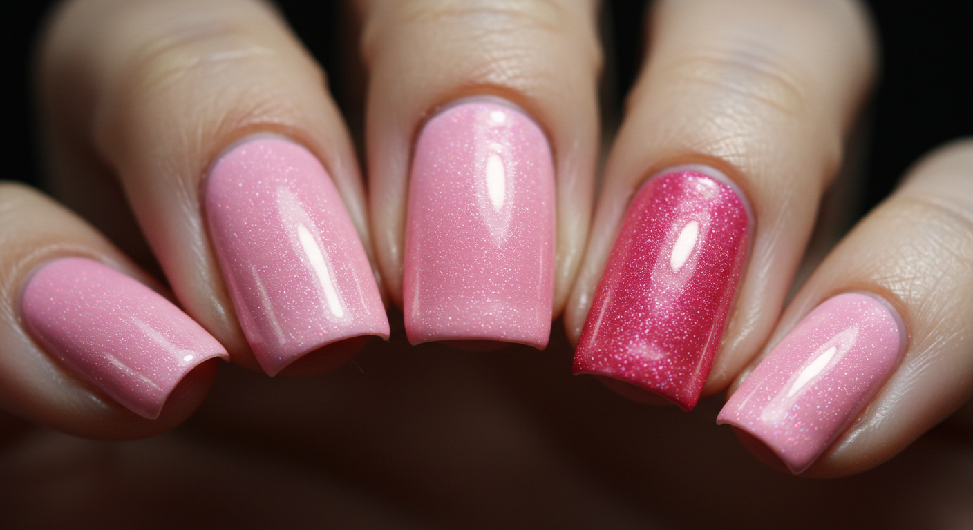 Pink Perfection Valentine Nail