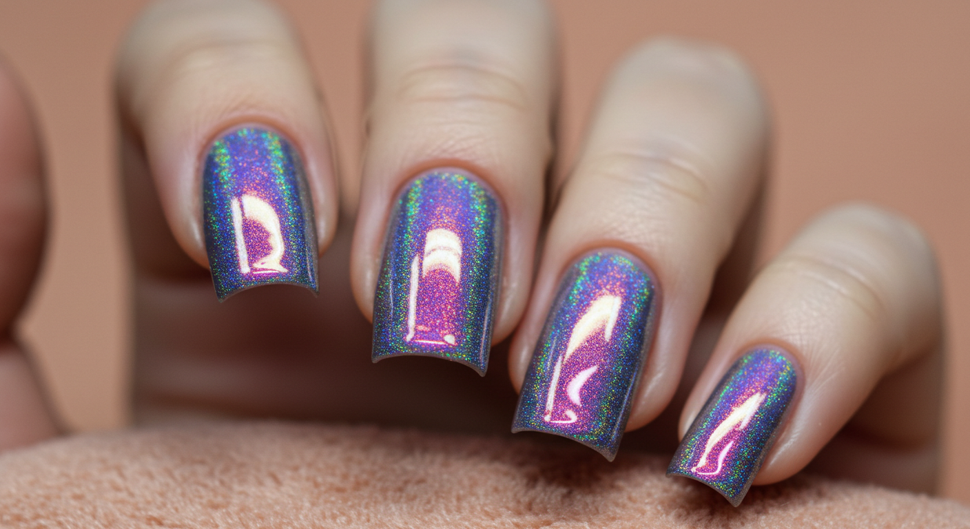 Radiant Love Glow Valentine Nail