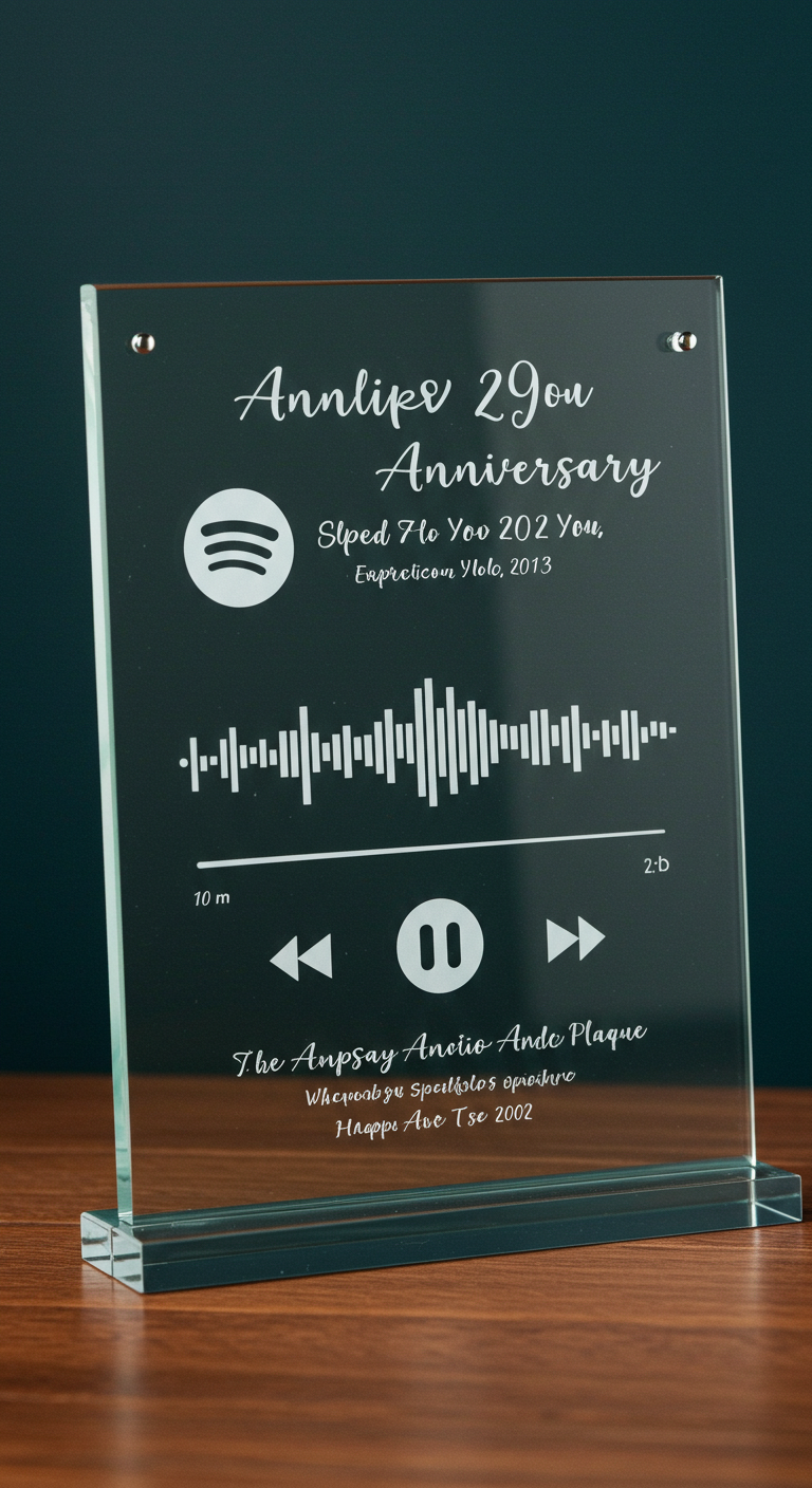 Anniversary Custom Spotify Plaque