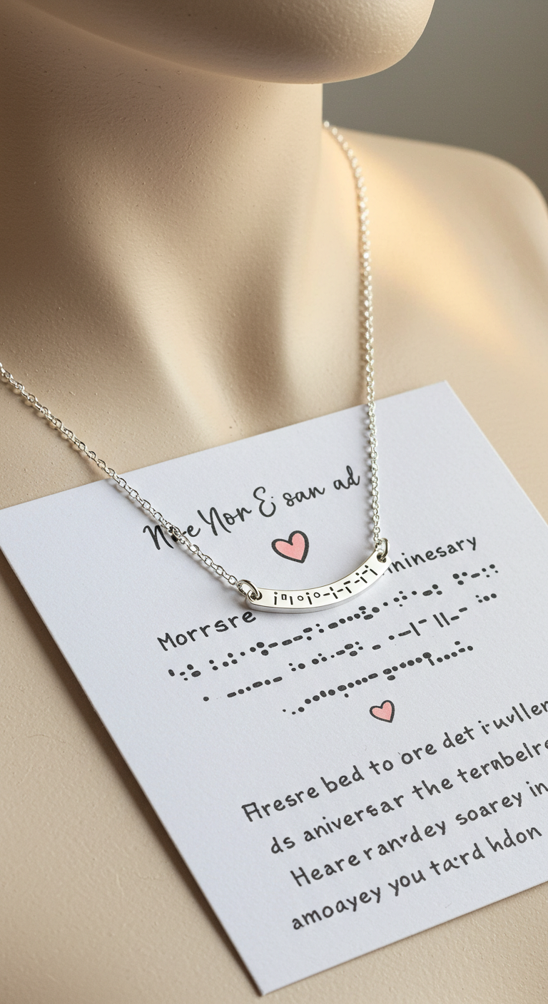 Anniversary Customized Morse Code Jewelry
