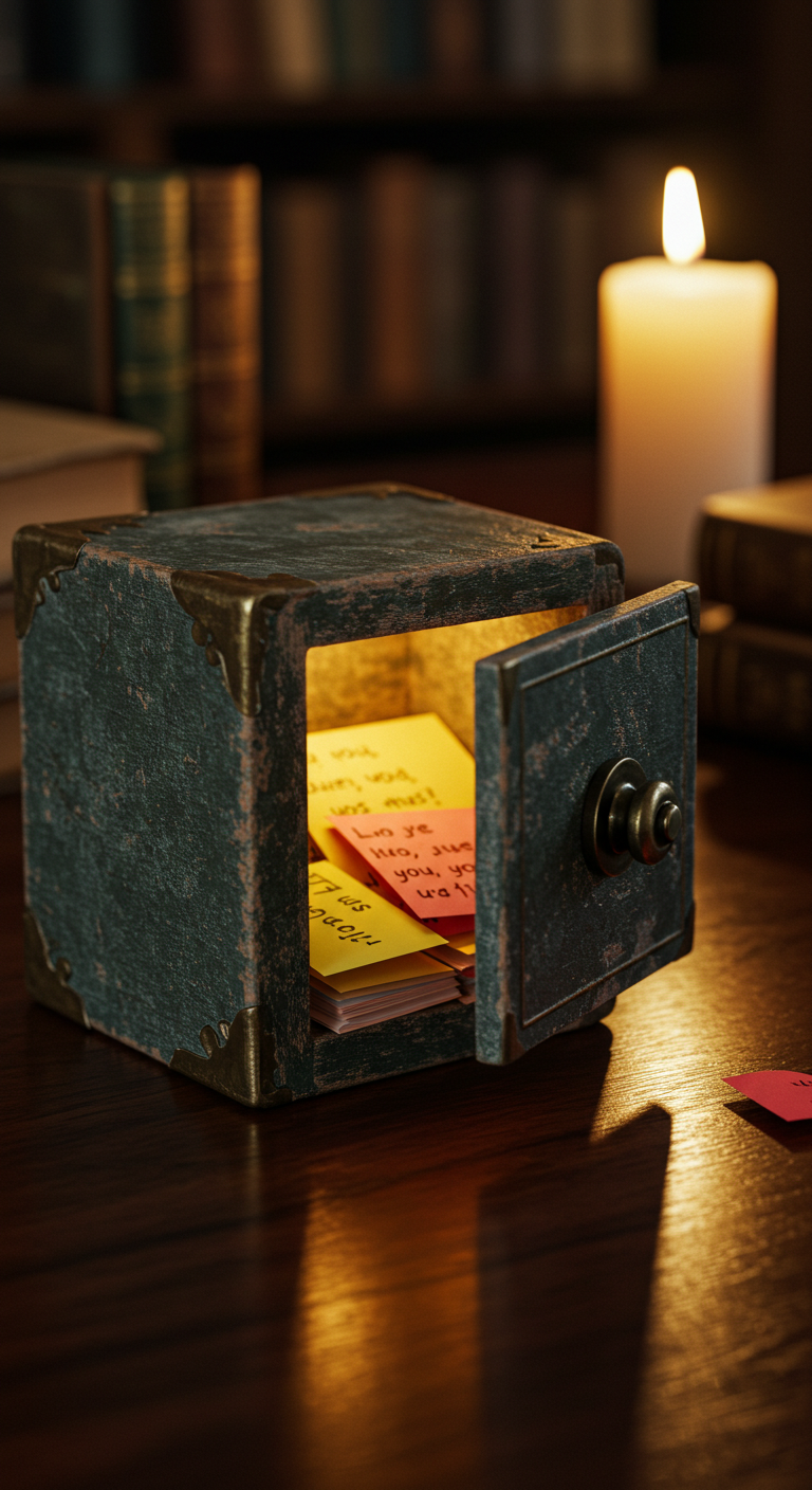 Anniversary Mini Love Notes Hidden in a Book Safe