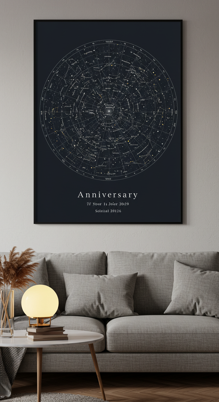 Anniversary Star Map of Your Special Date