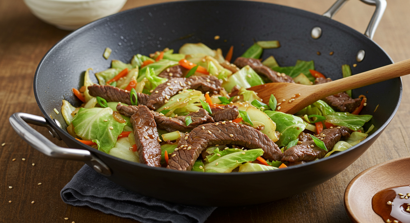 Beef and Cabbage Stir-Fry
