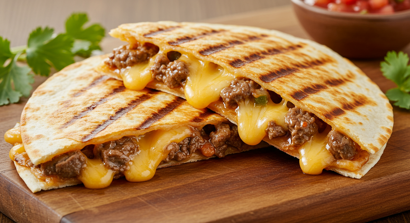 Beef and Cheese Quesadillas