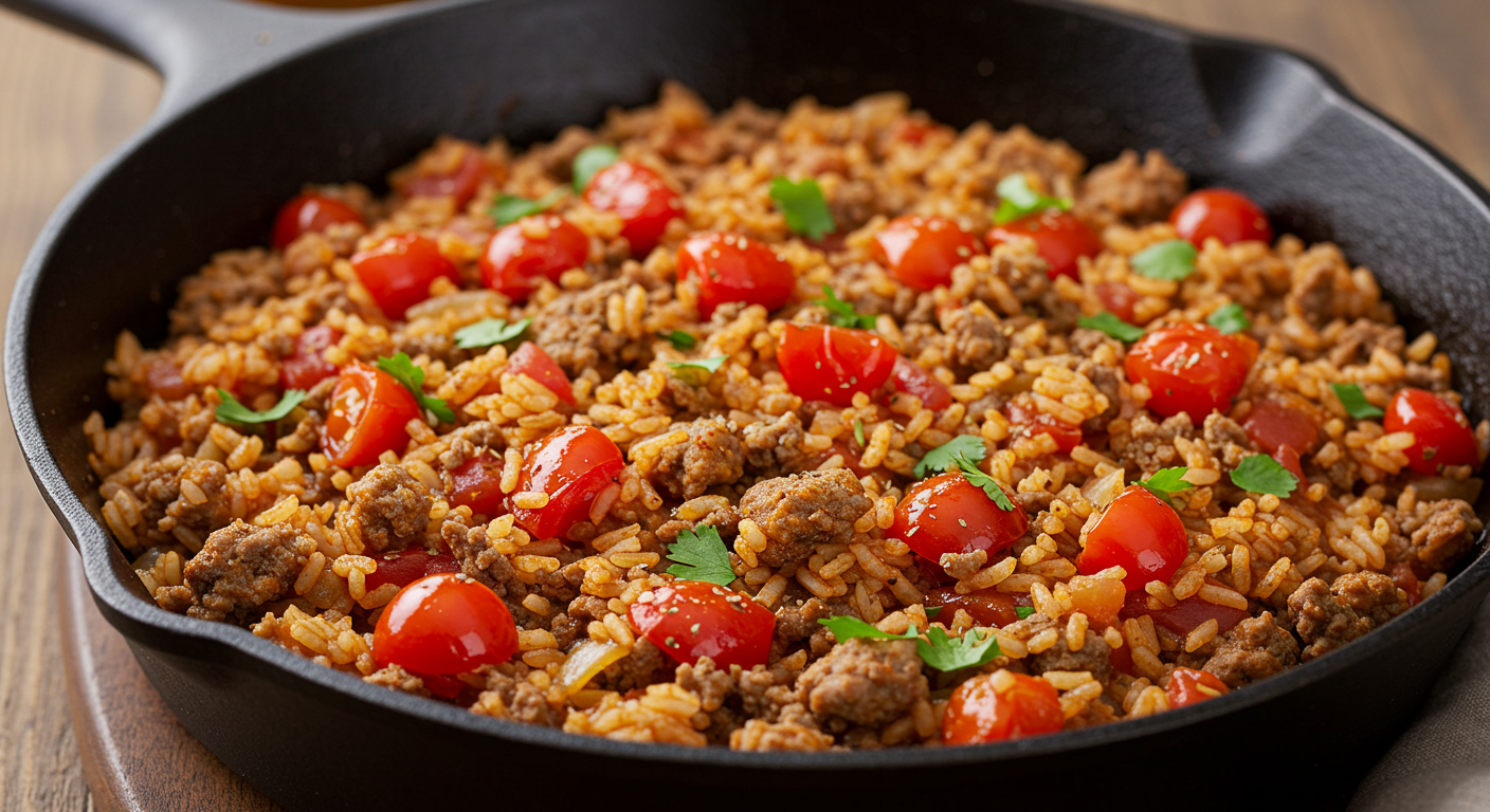 Beef and Rice Skillet