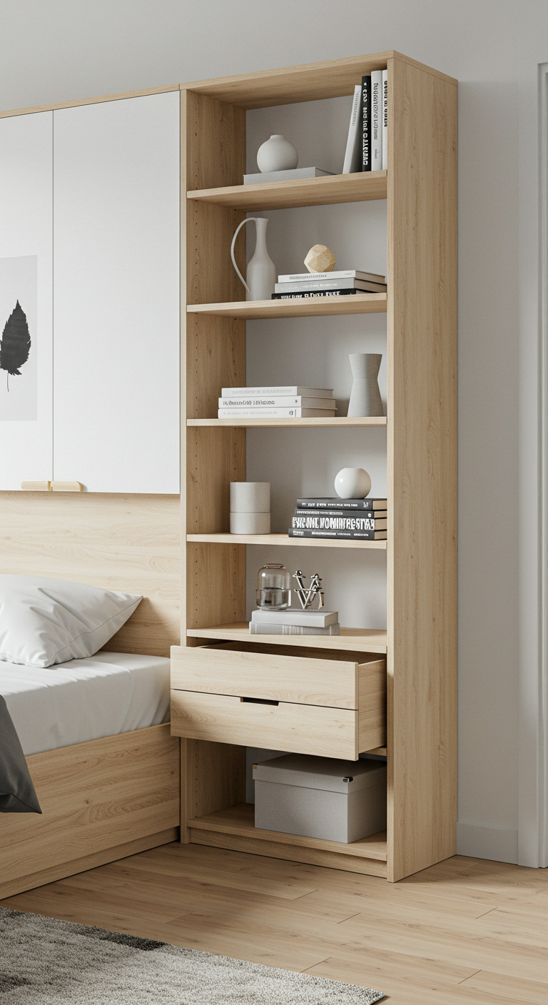 Billy Bookcase Nightstands for Extra Storage