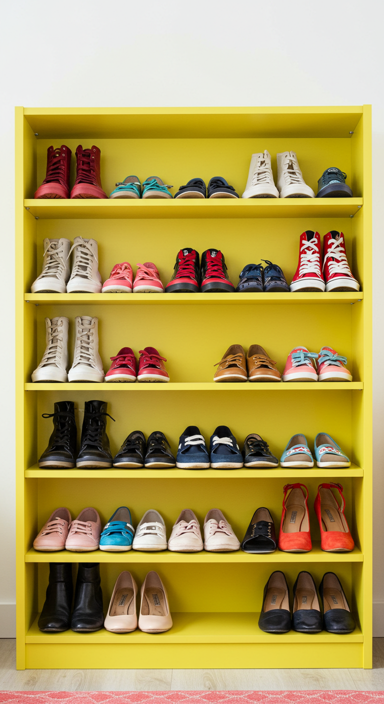 Billy Bookcase as a Shoe Storage Rack