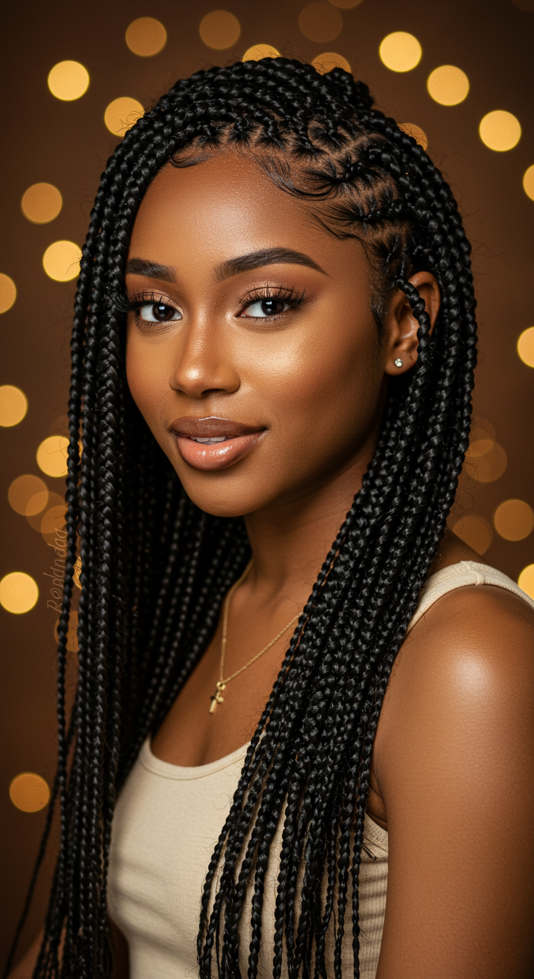 Black Girl Feed-In Braids