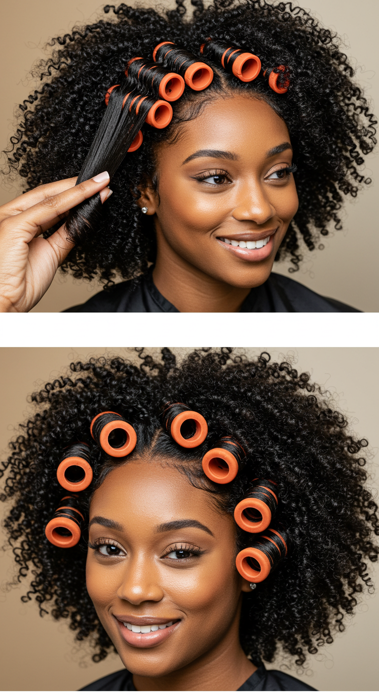 Black Girl Flexi Rod Set