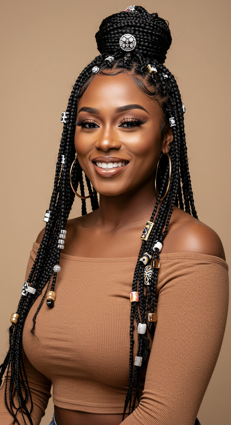 Black Girl Fulani Braids