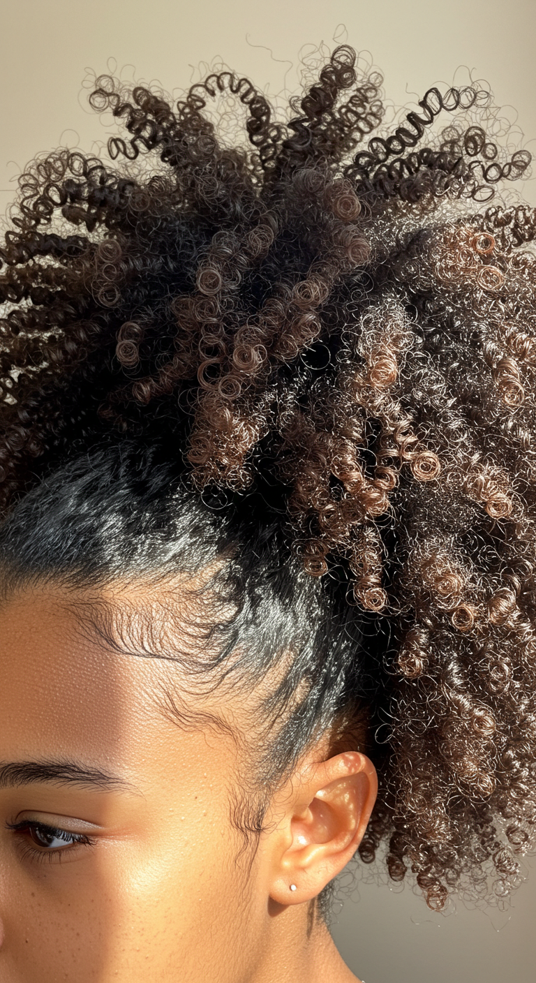Black Girl Pineapple Updo
