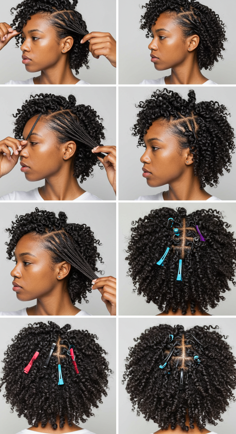 Black Girl Two-Strand Twists