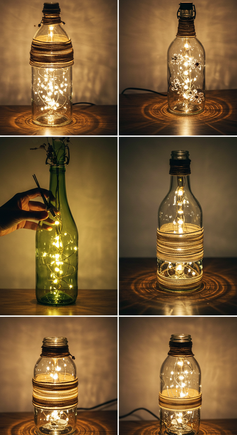 Bottle Lamp DIY