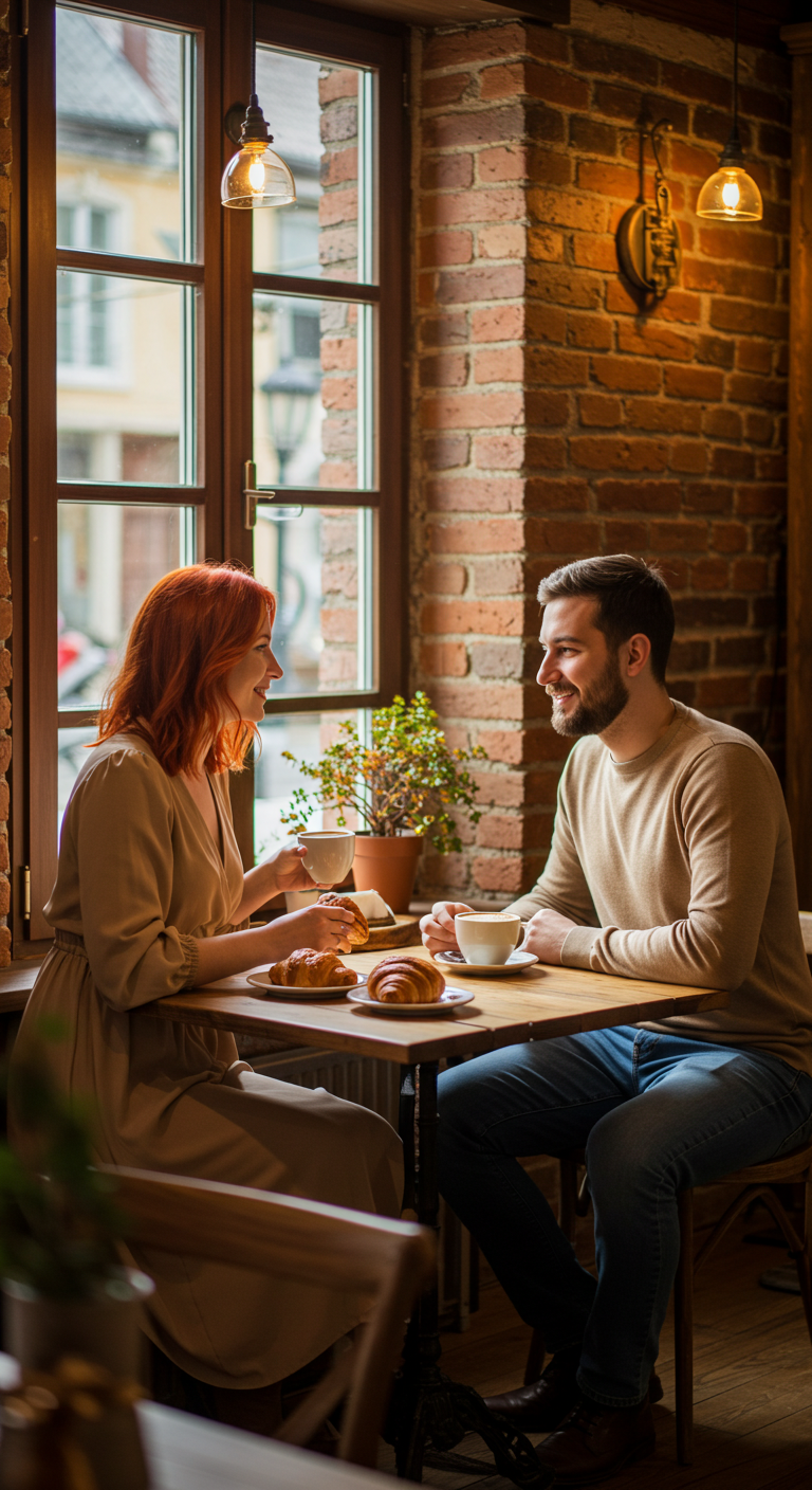 Breakfast Date at a Cute Café