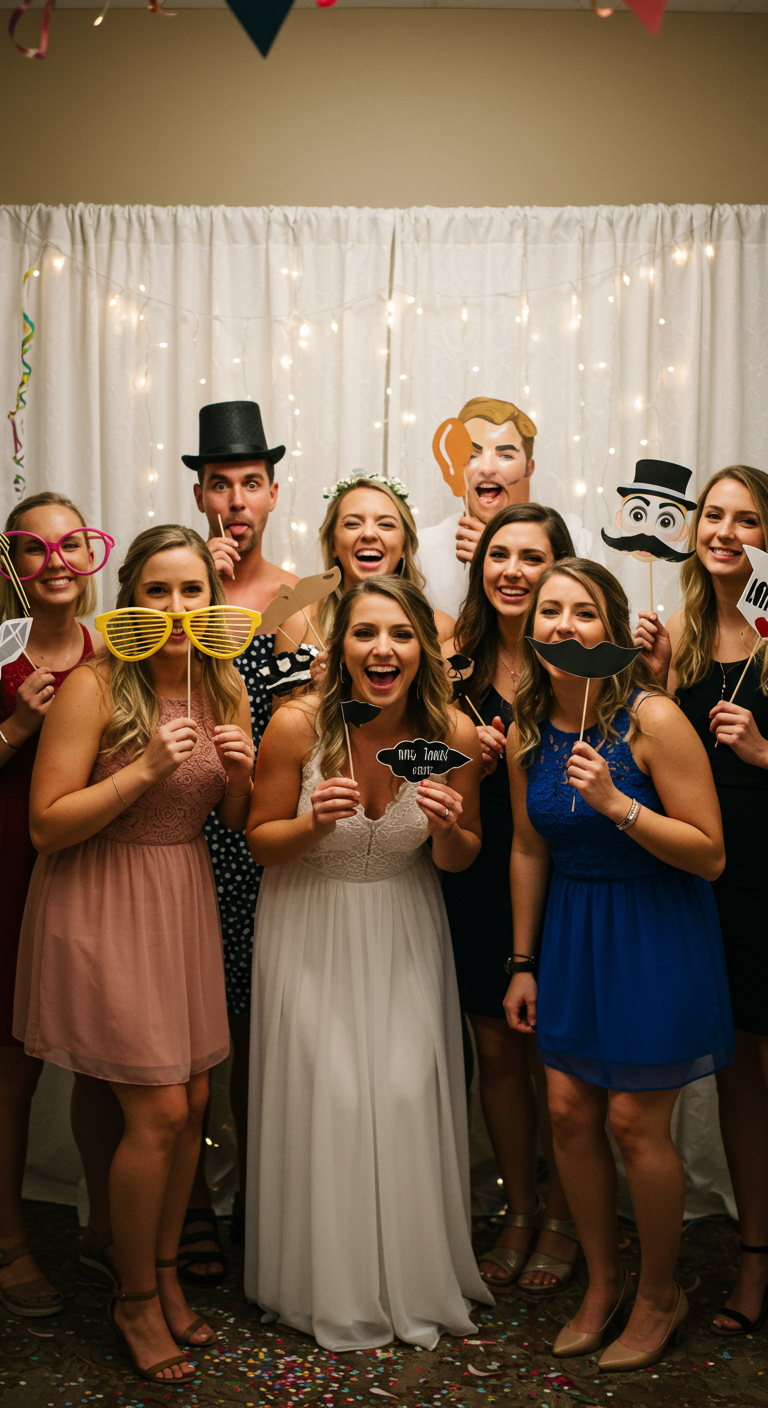 Bridal Shower Photo Booth with Props