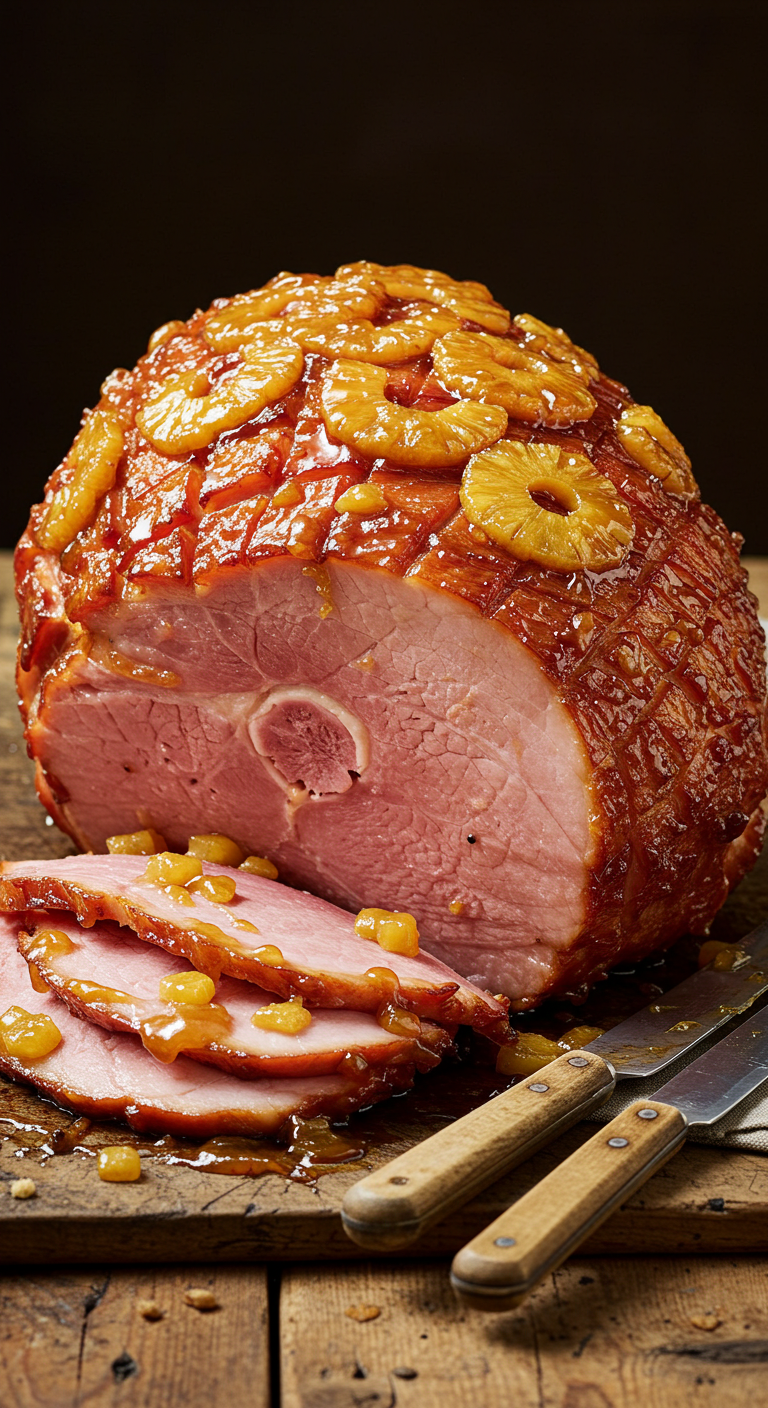 Brown Sugar and Pineapple Baked Ham