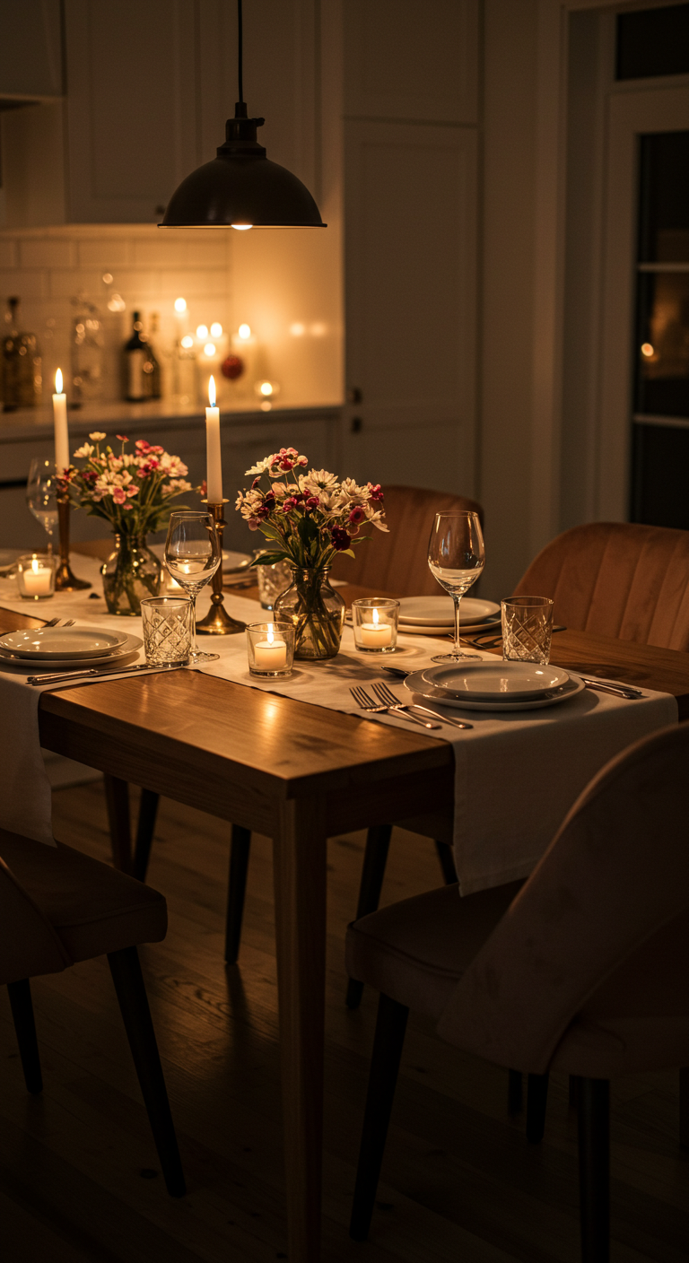 Candlelit Dinner at Home