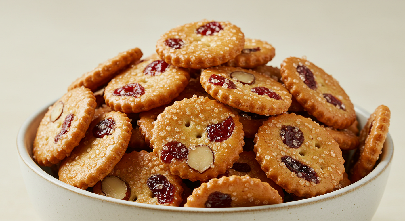 Cherry Almond Oyster Crackers