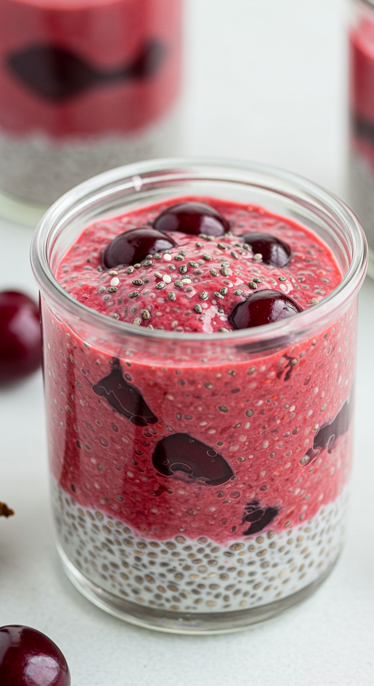Cherry Chia Pudding