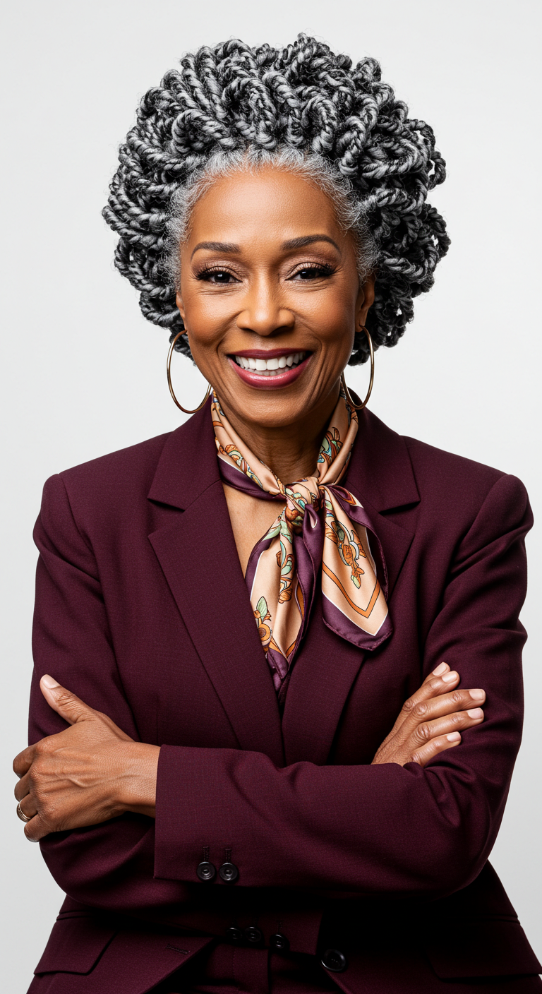 Chic Bantu Knots for Older Black Women