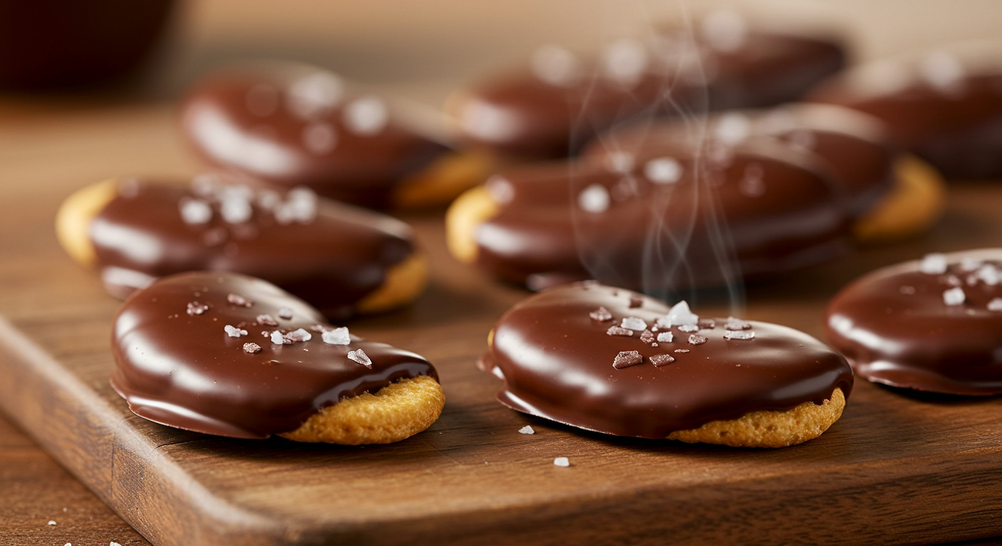 Chocolate Dipped Oyster Crackers