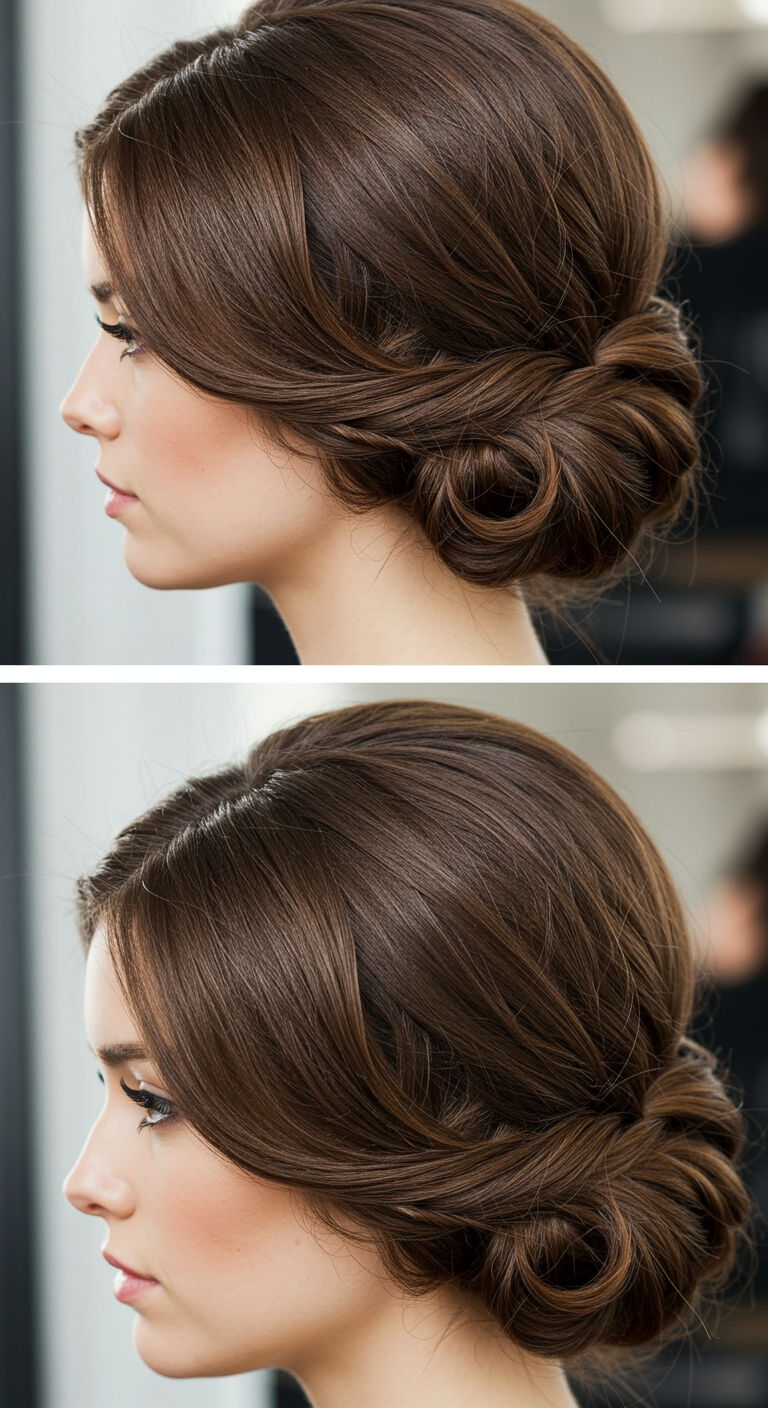 Classic French Twist for Thin Hair