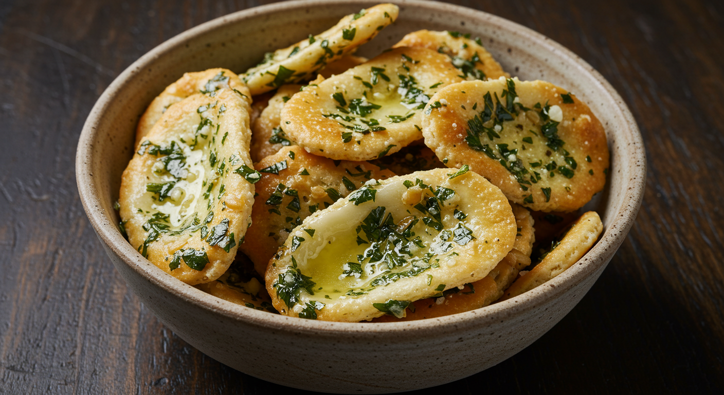 Classic Garlic & Herb Oyster Crackers