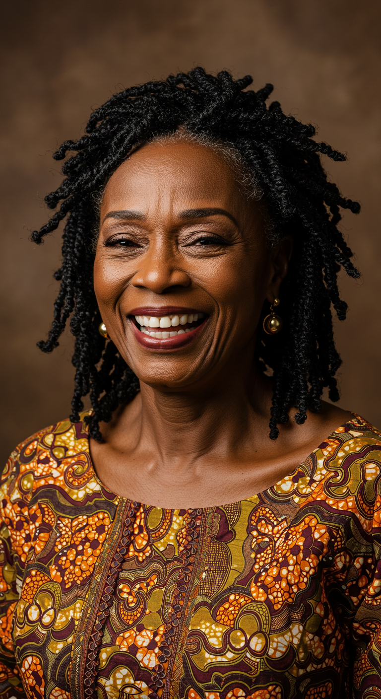 Classic Senegalese Twists for Older Black Women