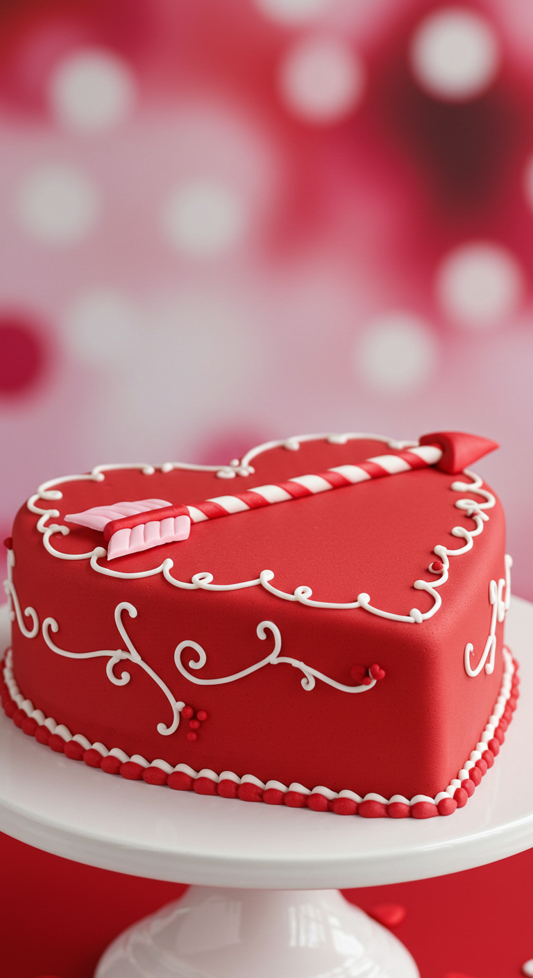 Cupid's Arrow Valentine Cake