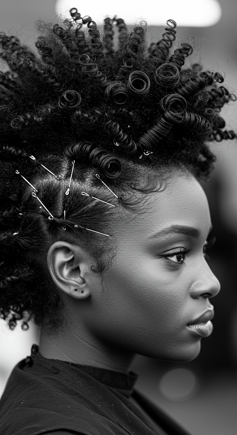 Curly Faux Hawk Curly Hair Girl