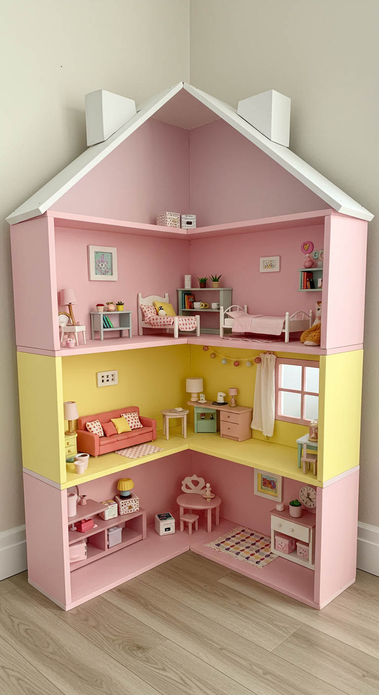 DIY Dollhouse Using Billy Shelves