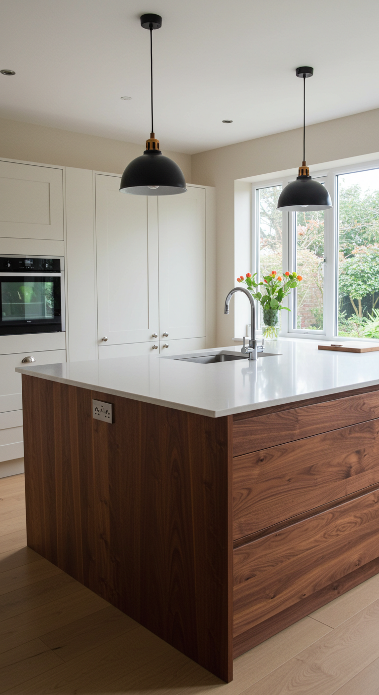 Double-Tiered Kitchen Island