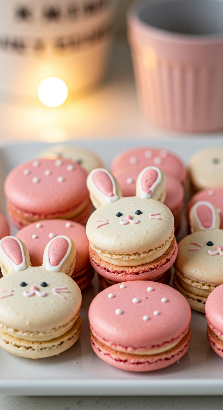 Easter Bunny Macarons
