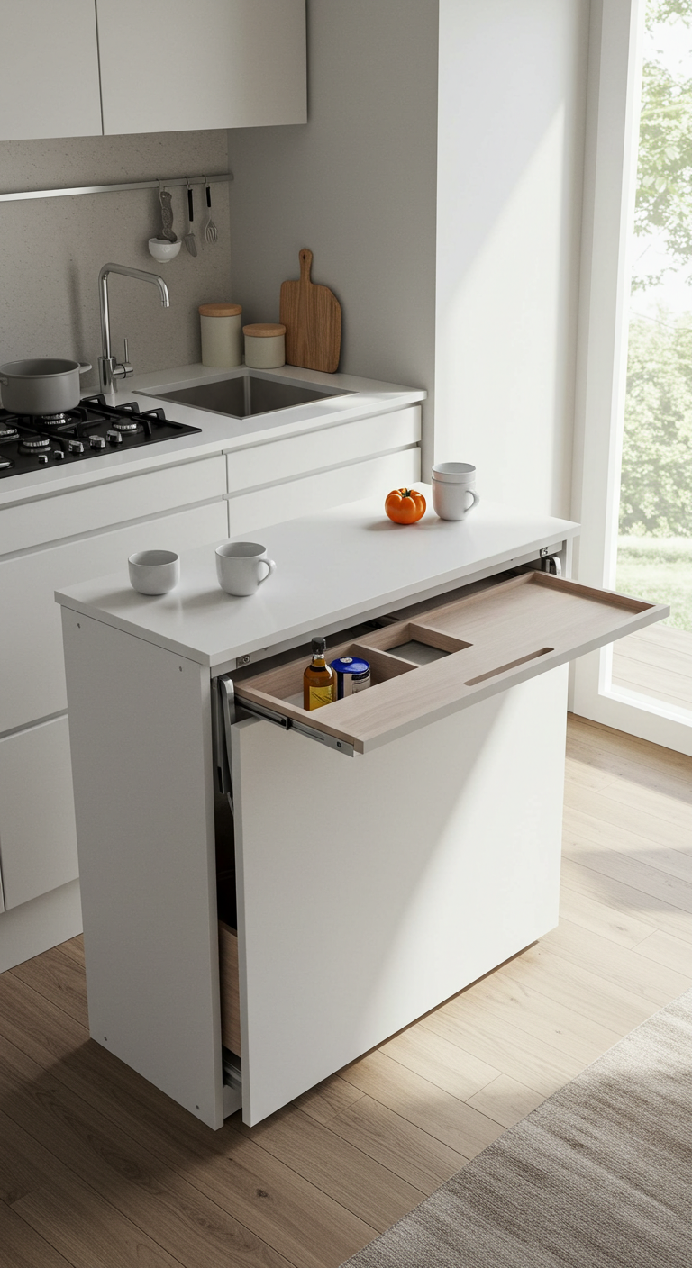 Foldable & Collapsible Kitchen Island