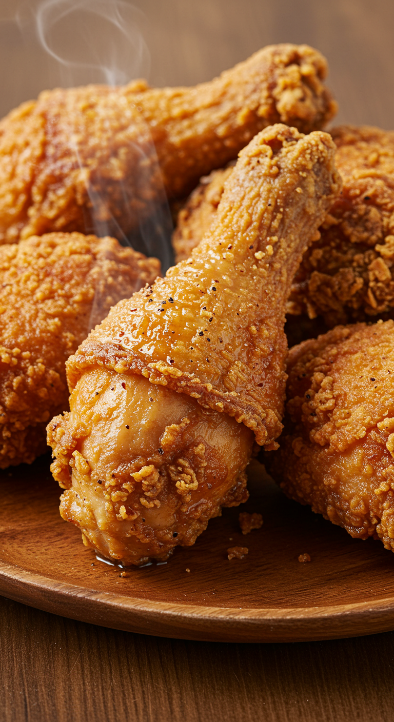 Fried Chicken – Crispy, golden-brown, and seasoned to perfection