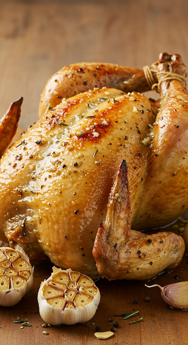 Garlic Butter Roasted Chicken