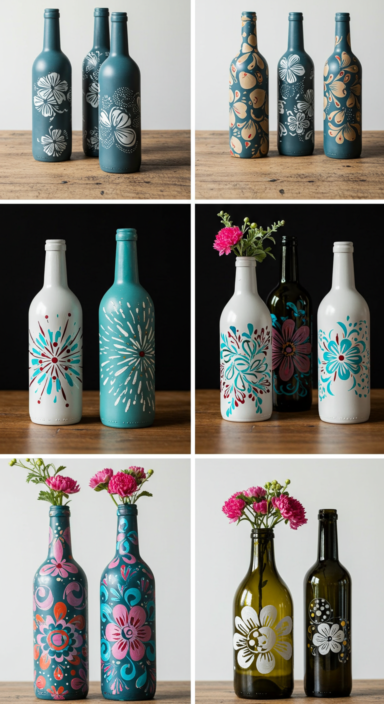 Glass Bottle Painting