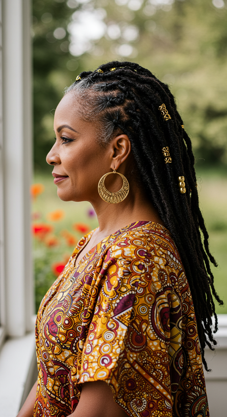 Goddess Locs for Older Black Women