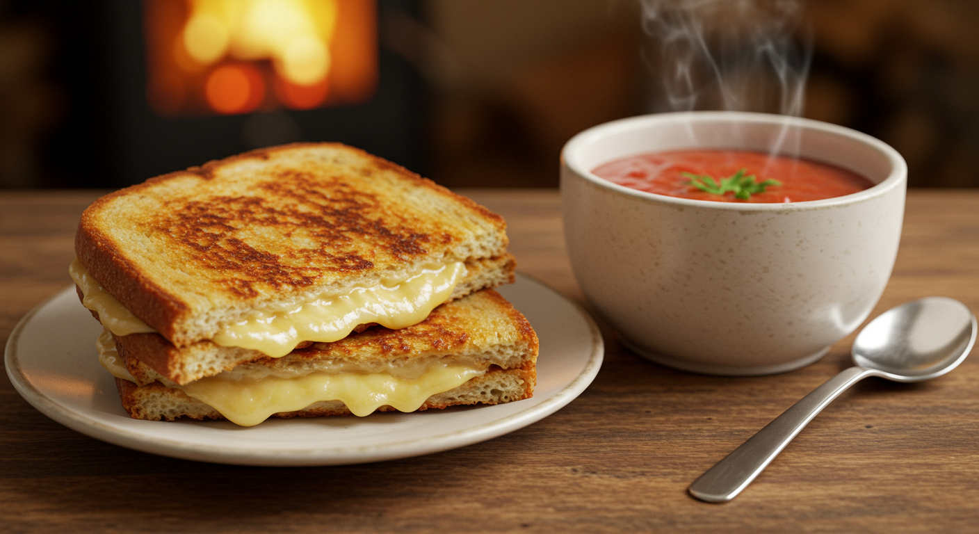 Grilled Cheese and Tomato Soup
