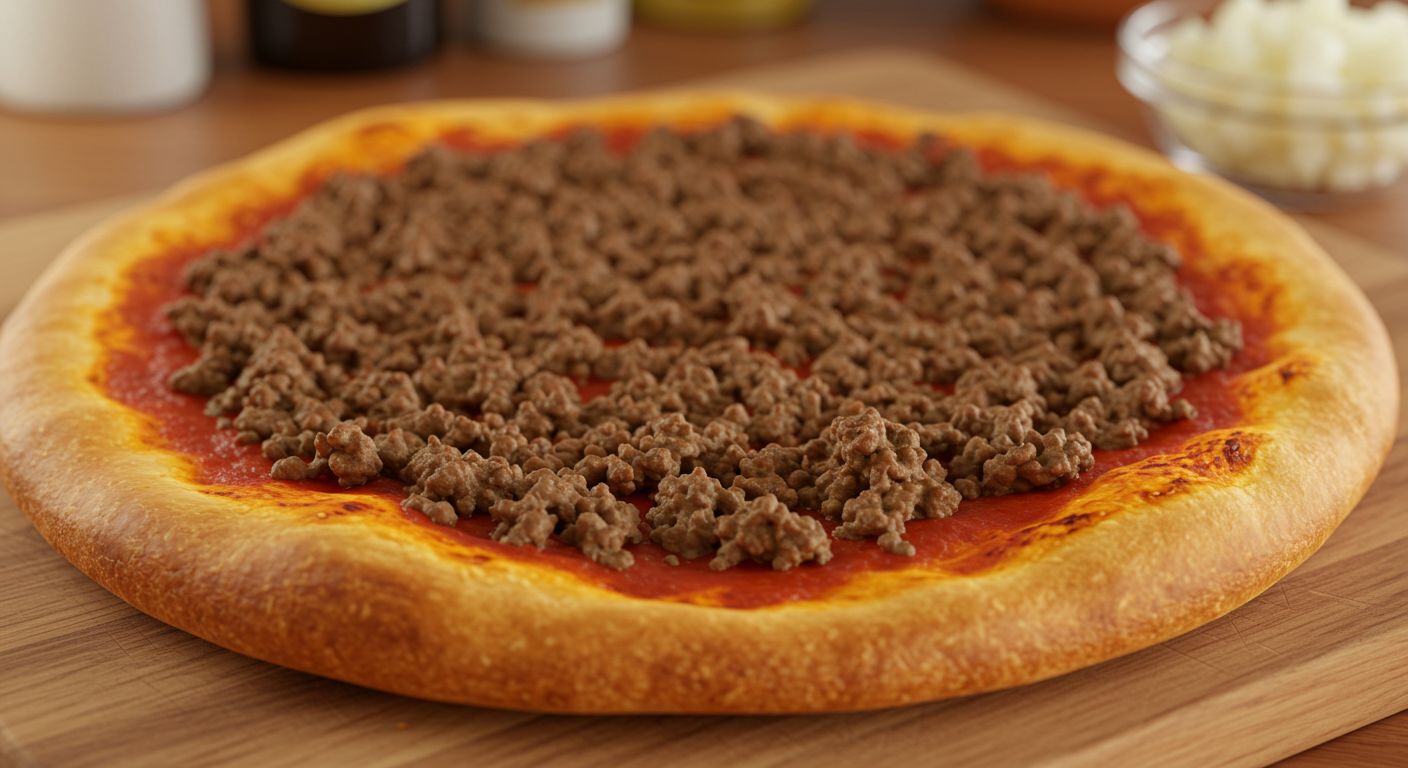 Ground Beef Pizza