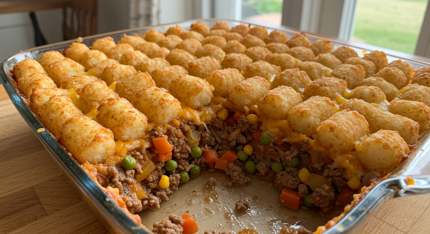 Ground Beef Tater Tot Casserole