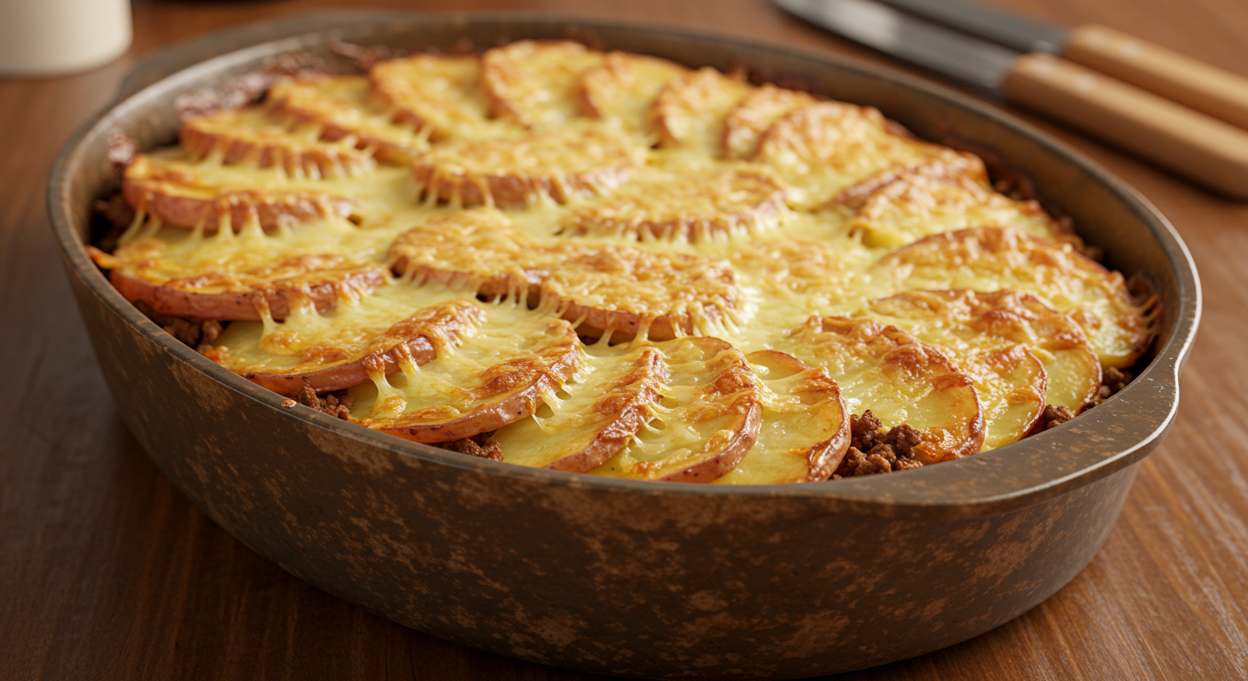 Ground Beef and Potato Casserole