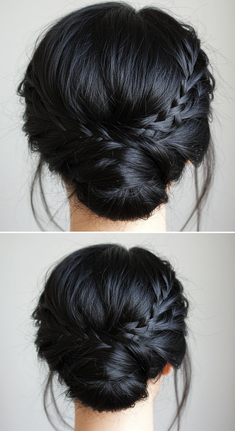 Half-Up Top Knot for Fine Hair