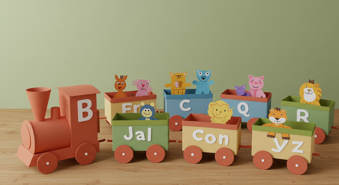 Handmade Alphabet Train