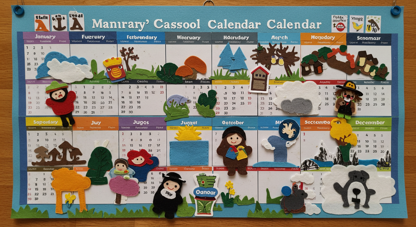 Handmade Classroom Calendar